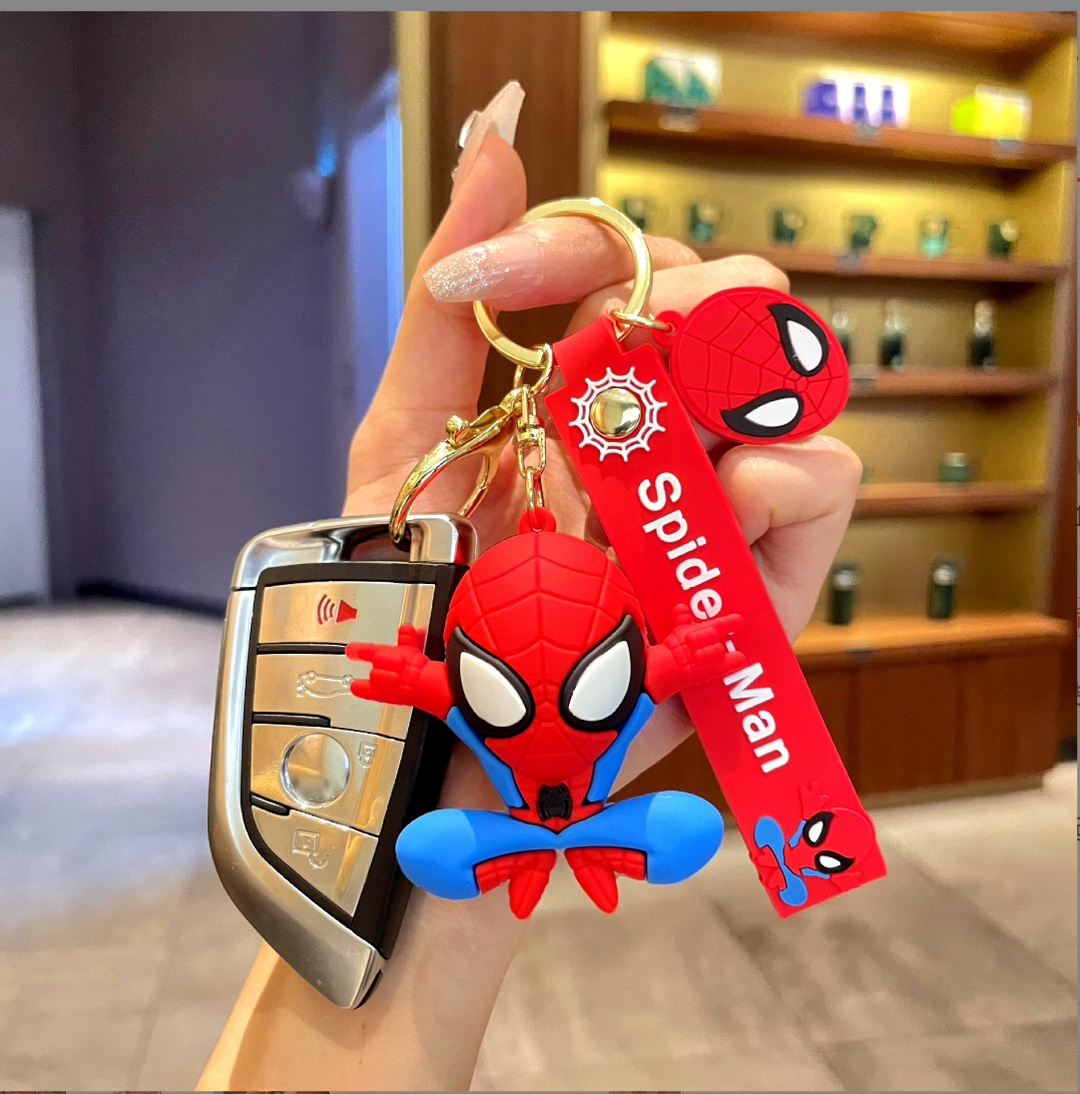 3D Spiderman Keychain - KC0002 - CuteCraftsWorld