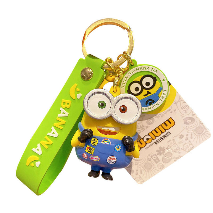 Genuine Minions Keychain Anime Movie Despicable Me Backpack Pendant Animationtoys KC-0052