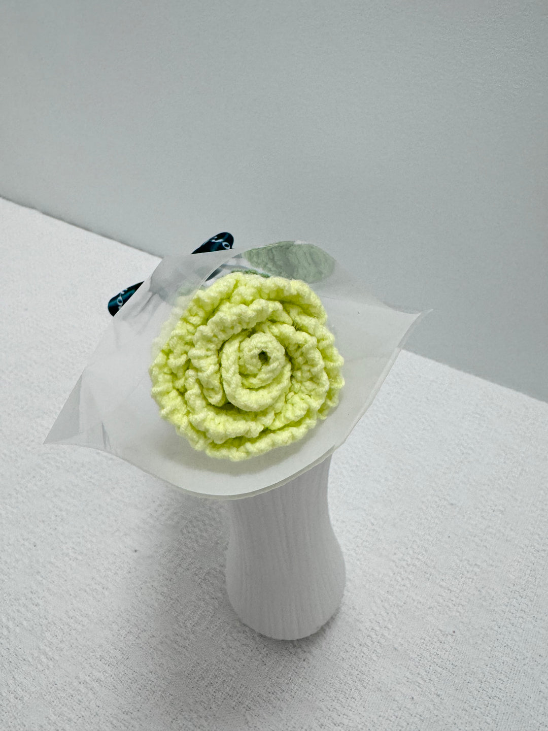 Handmade Pastel Green Crochet Rose – Forever Blooming, Unique Gift for Any Occasion