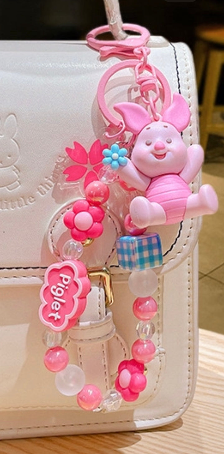 3D Winnie The Pooh & Piglet keychain - KC0050 - CuteCraftsWorld