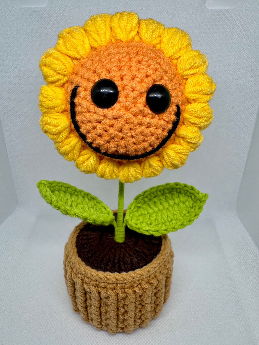 Sunflower Crochet Potted Flowers - PP0004 - CuteCraftsWorld