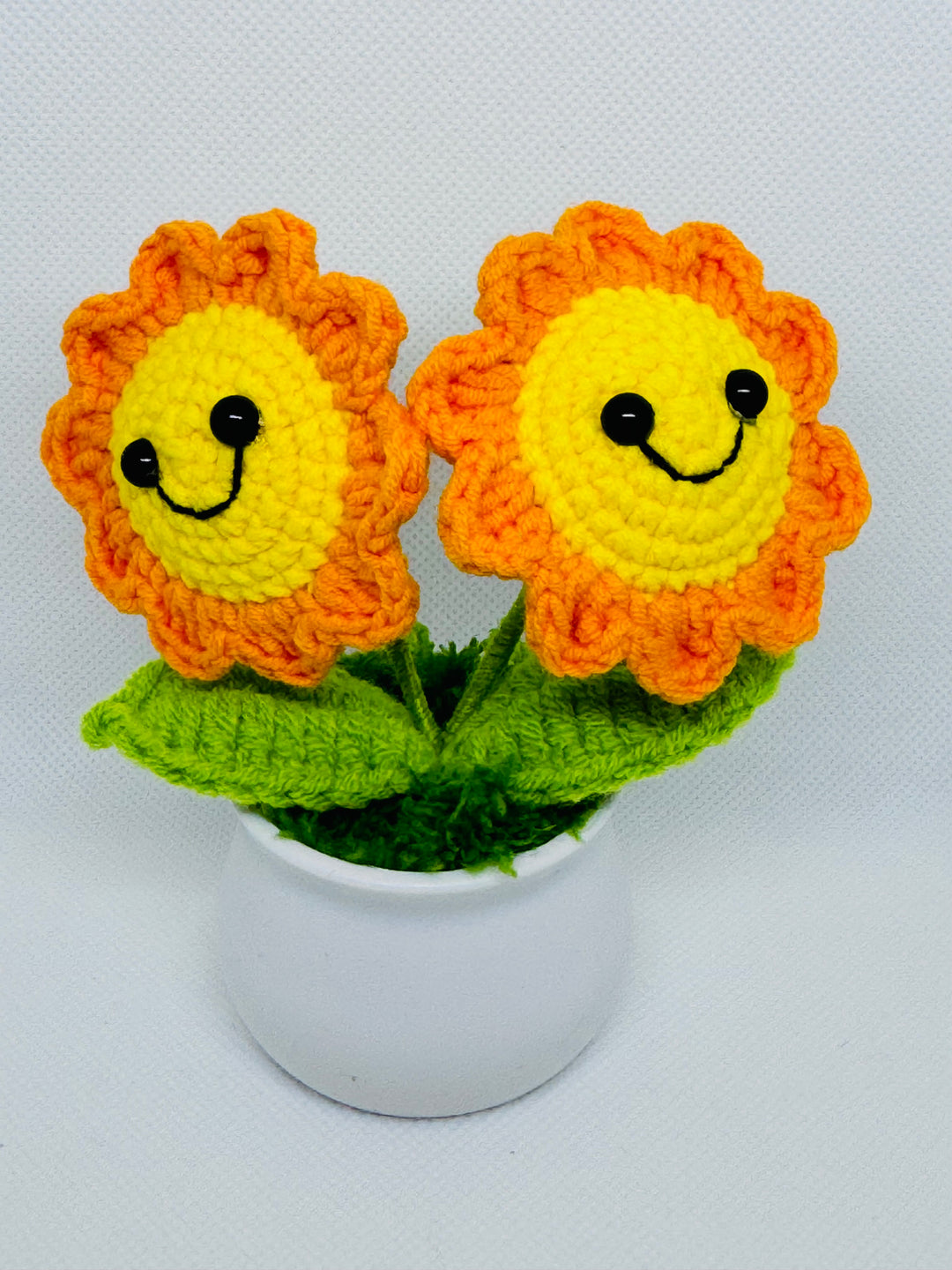 Sunflower Crochet Potted Flowers - PP0006 - CuteCraftsWorld