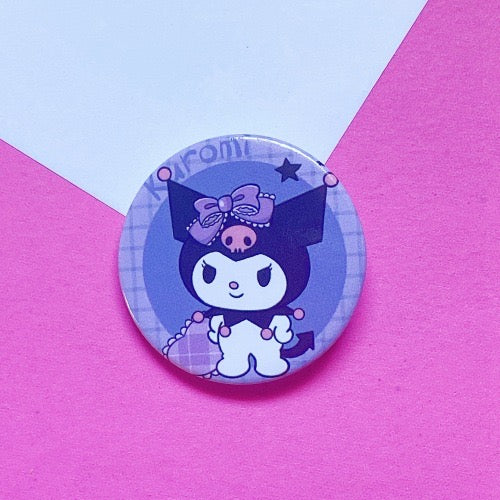 Sanrio Kuromi Brooch - B0006 - CuteCraftsWorld