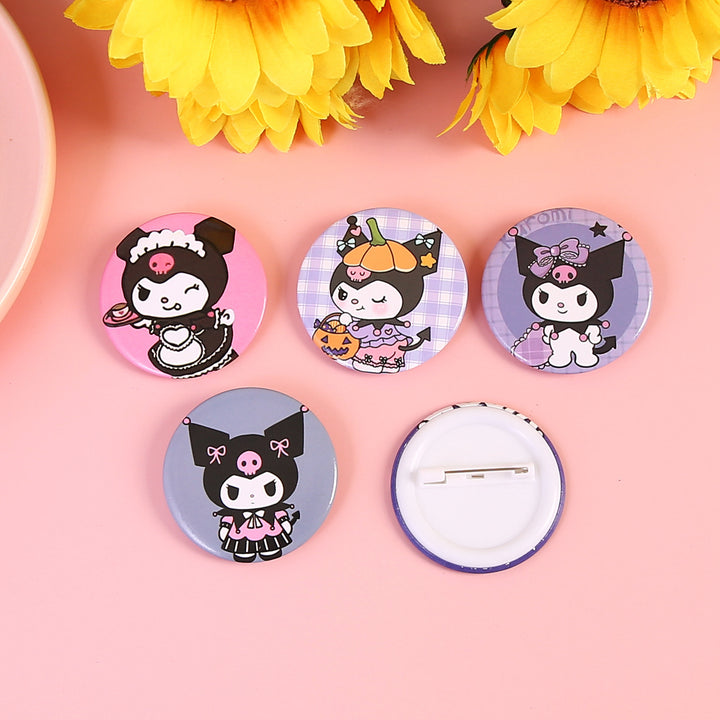 Sanrio Kuromi Brooch - B0006 - CuteCraftsWorld