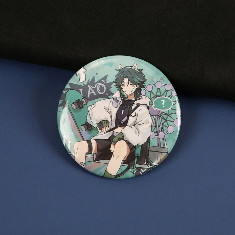 Anime Tinplate Laser Brooch - B0007