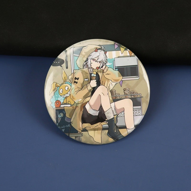 Anime Tinplate Laser Brooch - B0007 - CuteCraftsWorld