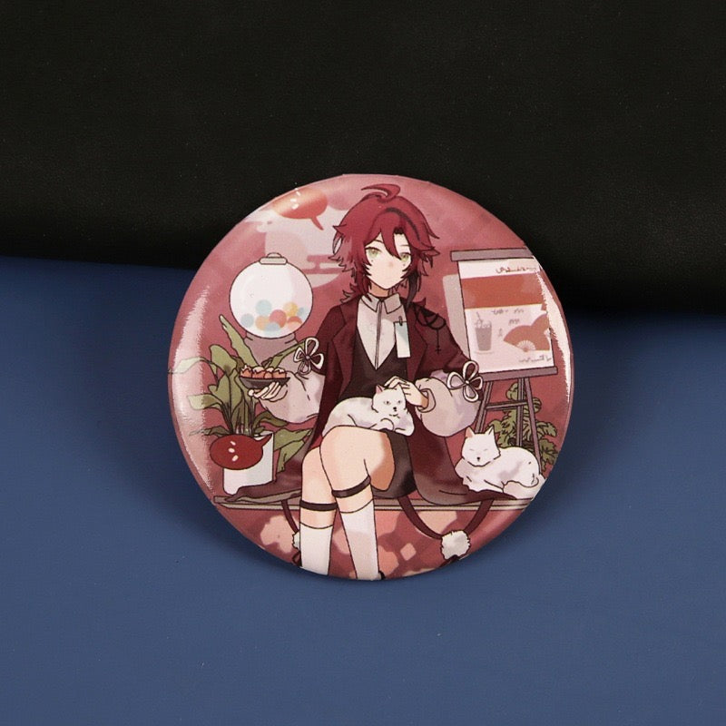 Anime Tinplate Laser Brooch - B0007