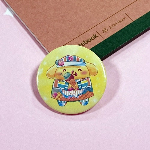 Sanrio Pompompurin Brooch - B0012 - CuteCraftsWorld