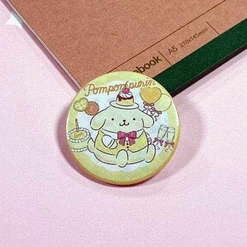 Sanrio Pompompurin Brooch - B0012 - CuteCraftsWorld