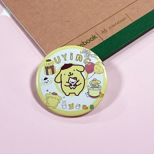 Sanrio Pompompurin Brooch - B0012 - CuteCraftsWorld