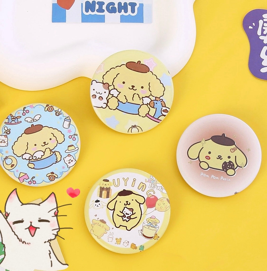 Sanrio Pompompurin Brooch - B0012 - CuteCraftsWorld