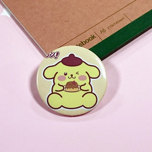 Sanrio Pompompurin Brooch - B0012 - CuteCraftsWorld