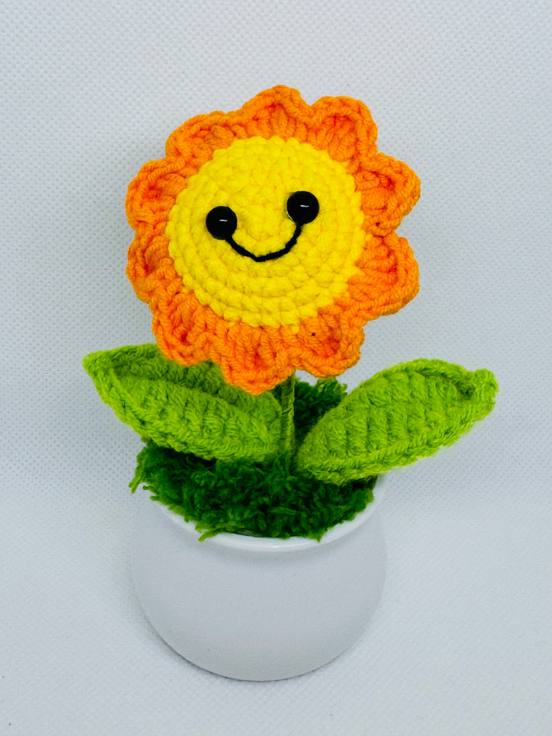 Sunflower Crochet Potted Flowers - PP0006 - CuteCraftsWorld