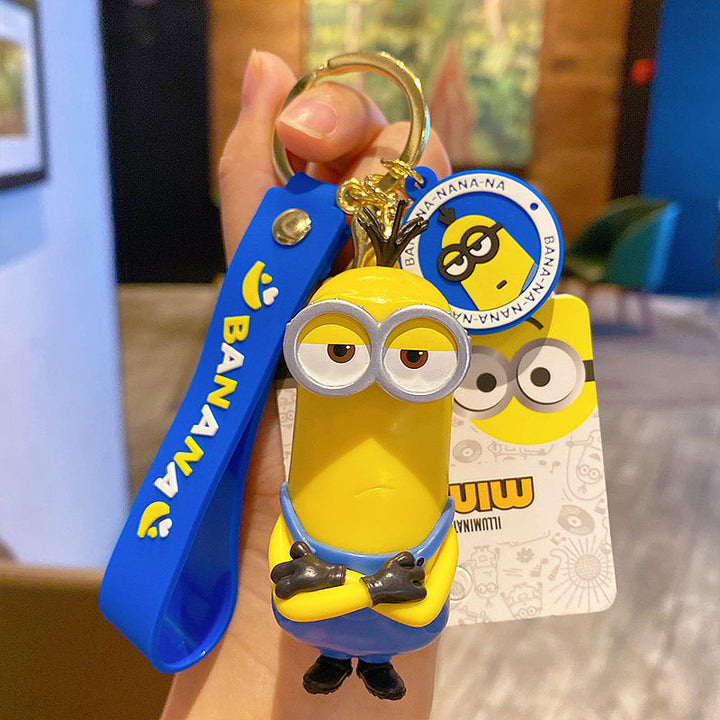 Genuine Minions Keychain Anime Movie Despicable Me Backpack Pendant Animationtoys KC-0052