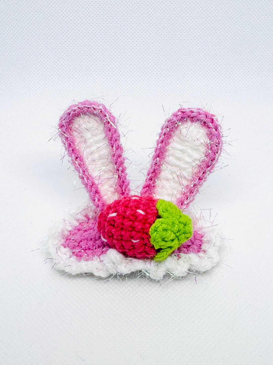 Crochet Bunny HairClip - HC0015 - CuteCraftsWorld