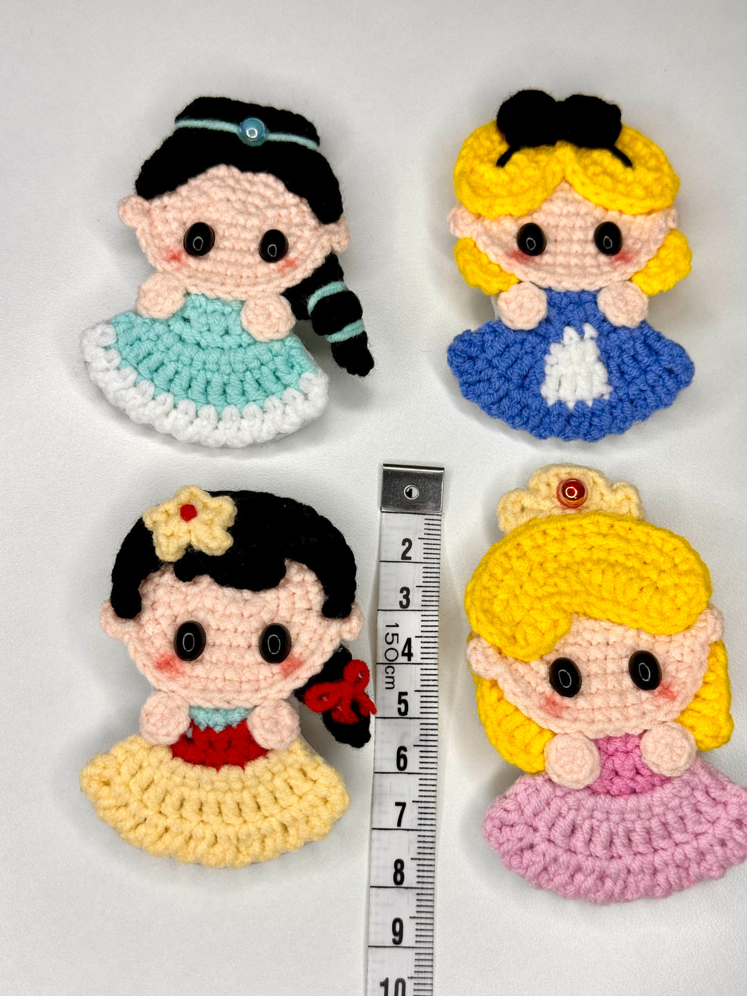 Crochet Disney Princess HairClip - HC0003 - CuteCraftsWorld