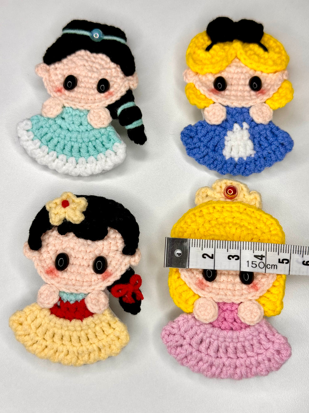 Crochet Disney Princess HairClip - HC0003 - CuteCraftsWorld