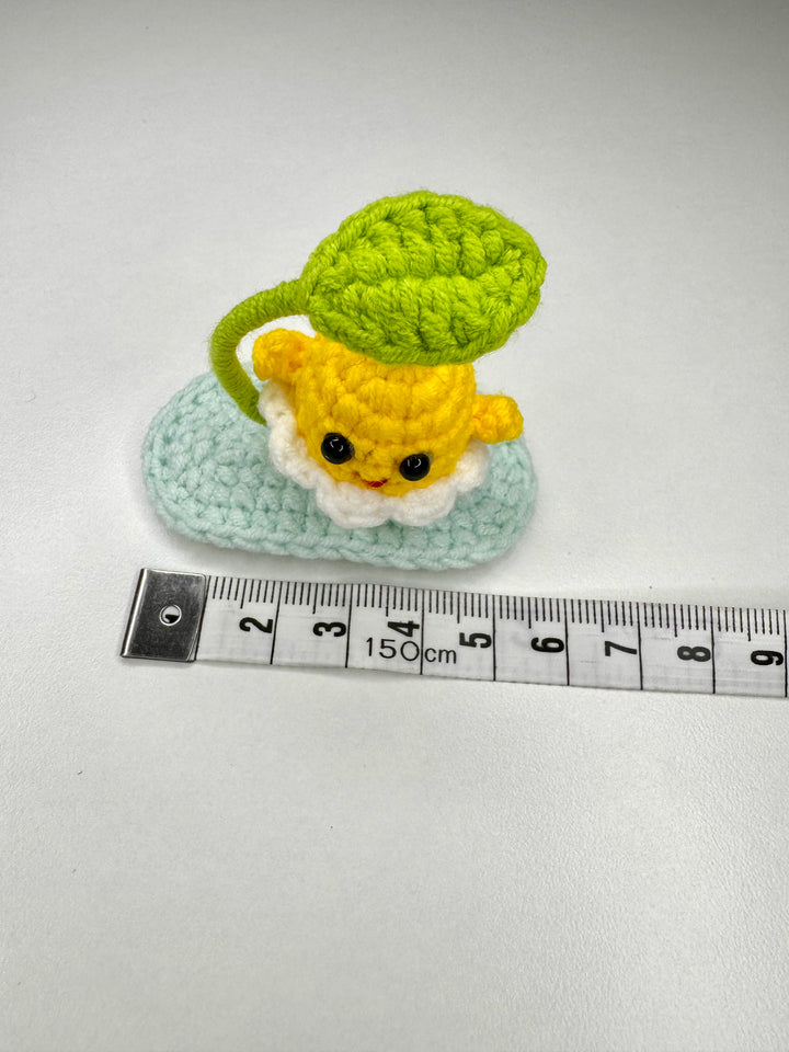 3D Crochet Little Chicken HairClip - HC0004 - CuteCraftsWorld