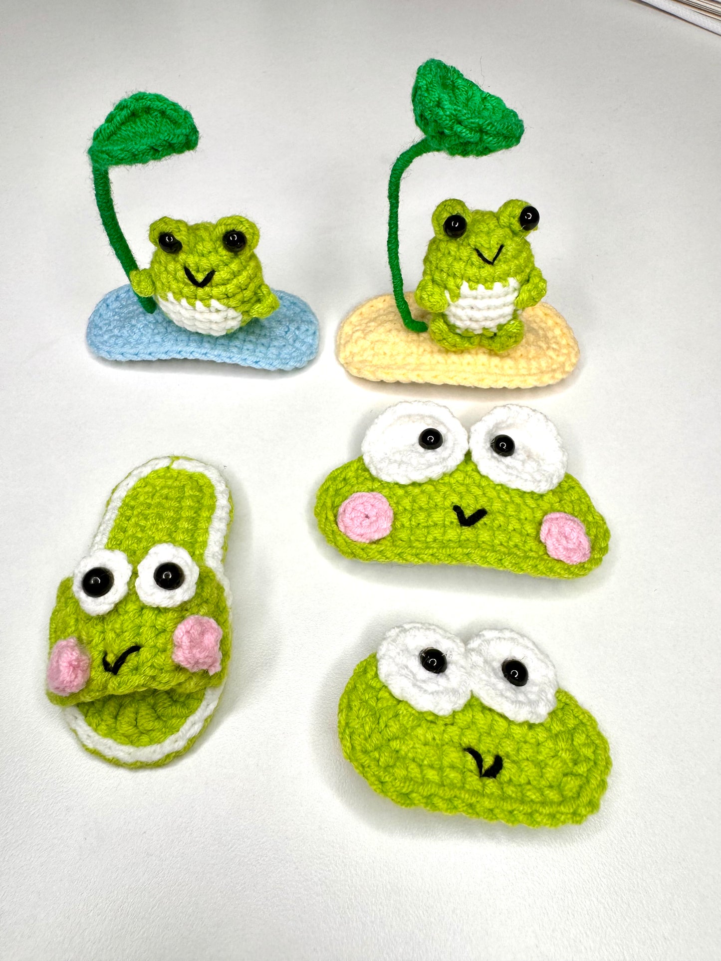 3D Crochet Frog Hair Clip - HC0007