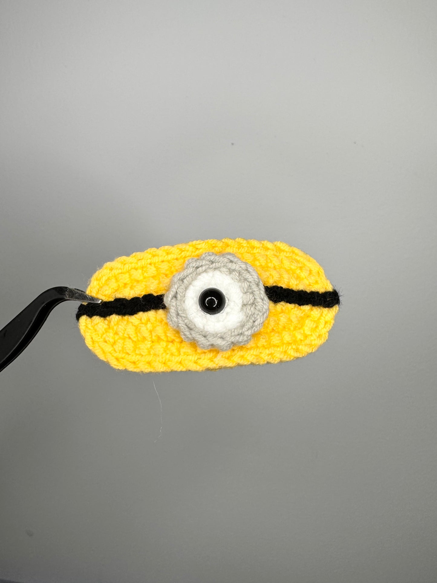 3D Crochet Minion Hair Clip - HC0008