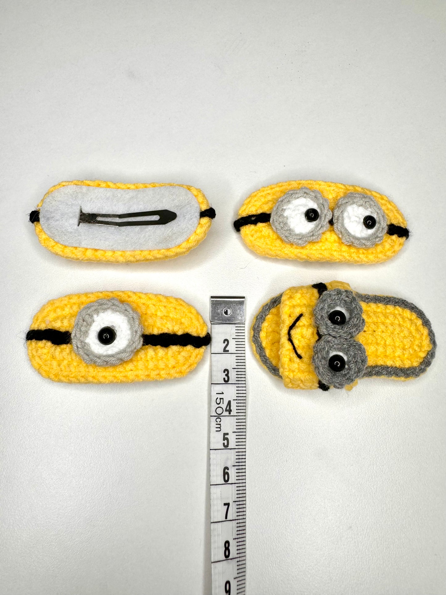 3D Crochet Minion Hair Clip - HC0008