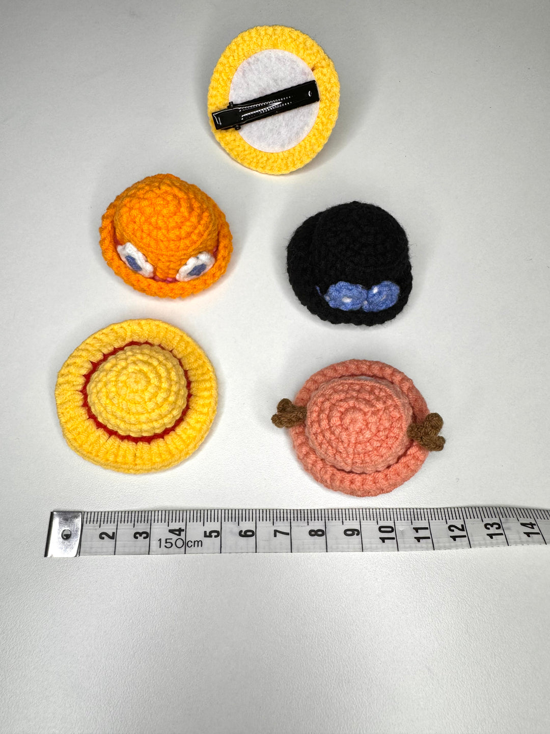 3D Crochet One Piece HairClip - HC0009 - CuteCraftsWorld