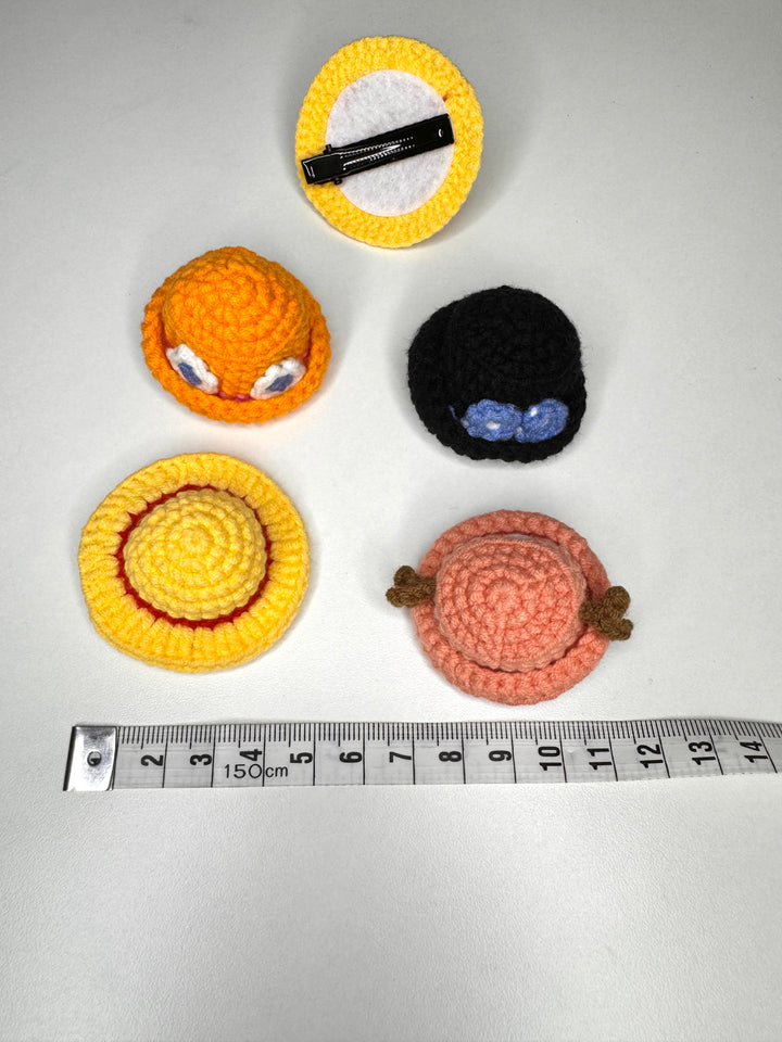 3D Crochet One Piece HairClip - HC0009 - CuteCraftsWorld