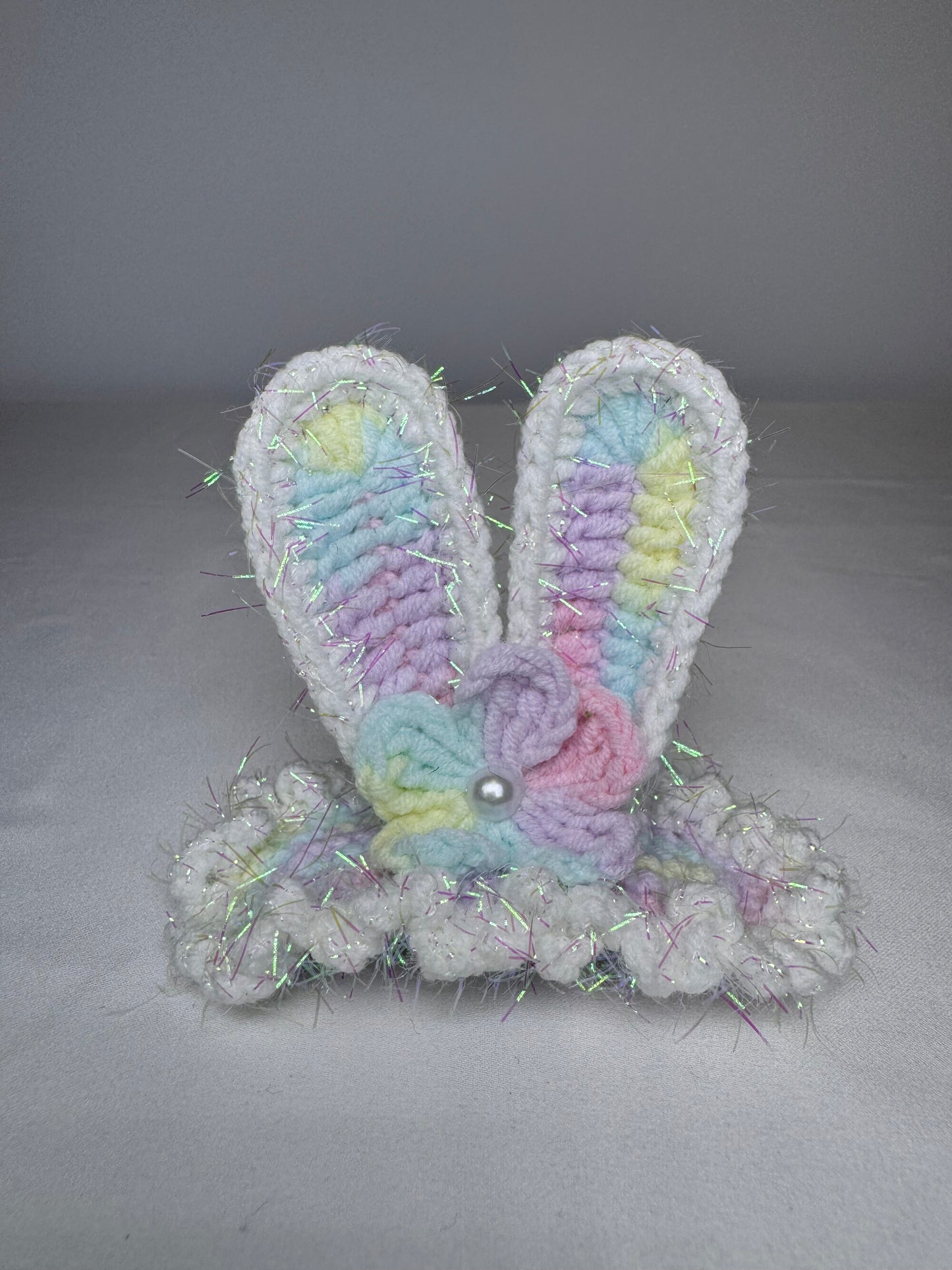 Crochet Multicolour Bunny Hair Clip - HC0017