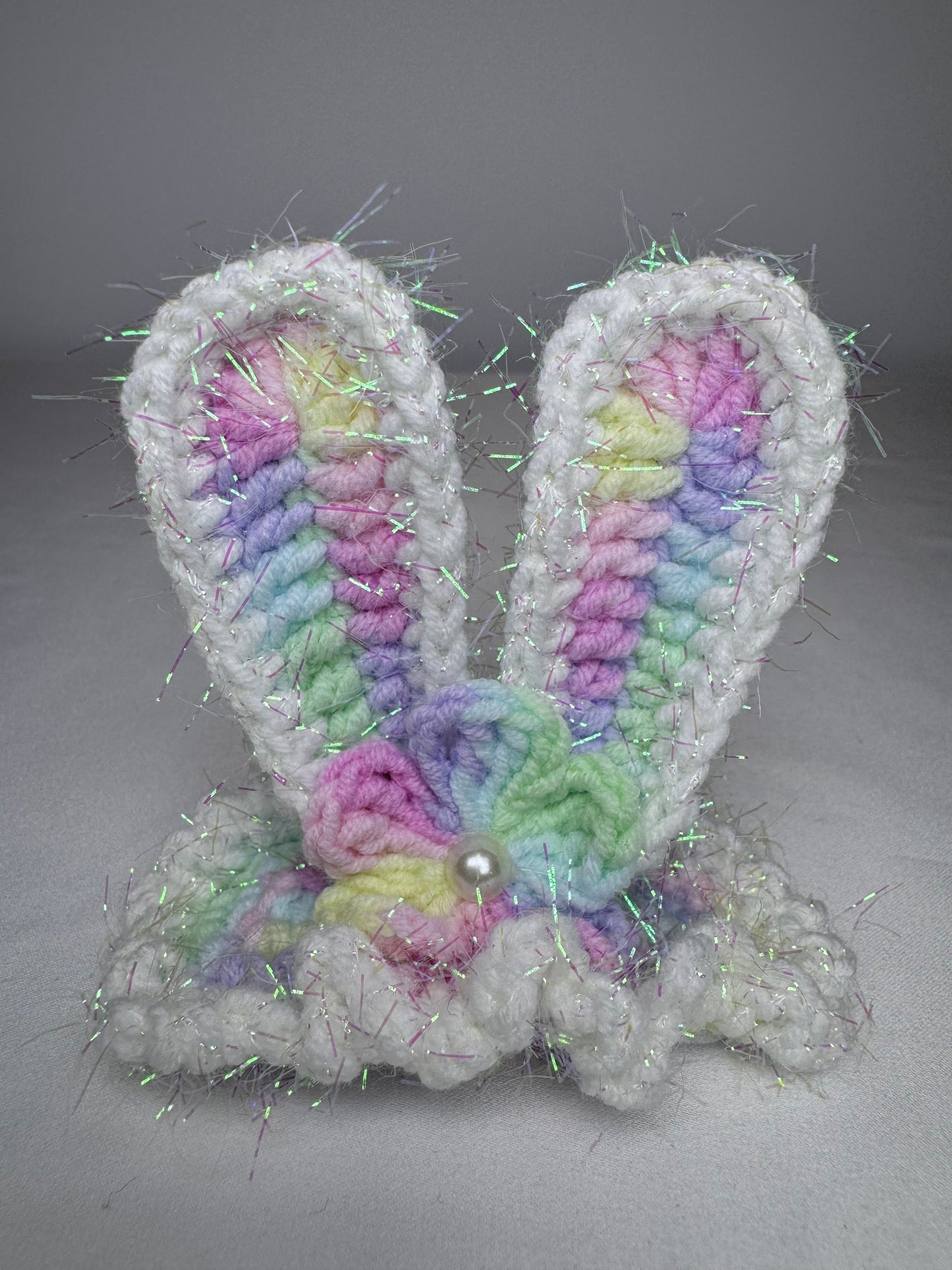 Crochet Multicolour Bunny Hair Clip - HC0017