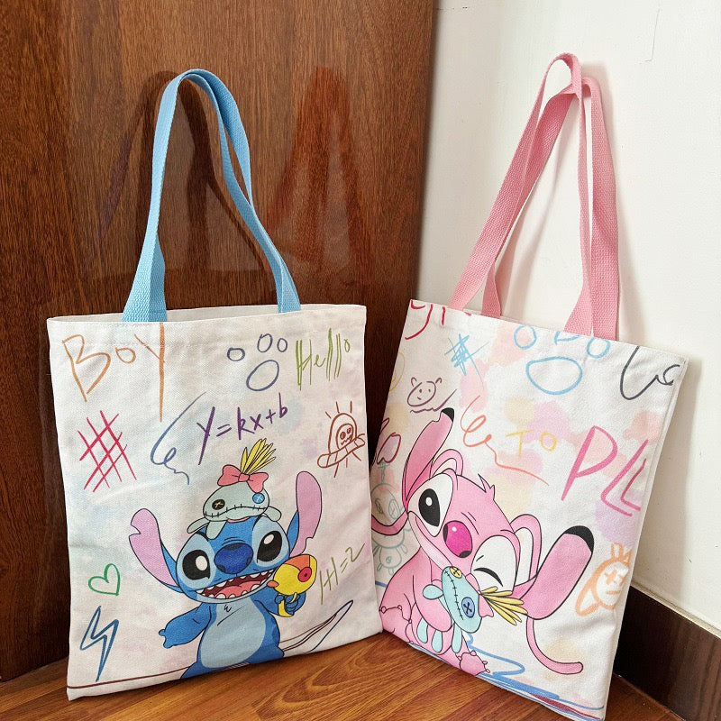 Stitch Canvas Tote Bag - TB0008 - CuteCraftsWorld