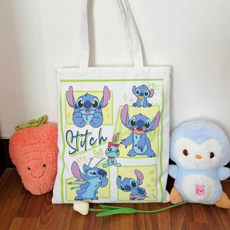 Stitch Canvas Tote Bag - TB0008 - CuteCraftsWorld