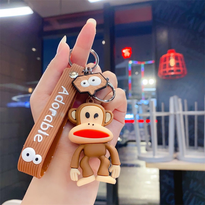 3D Monkey Keychain - KC0024 - CuteCraftsWorld