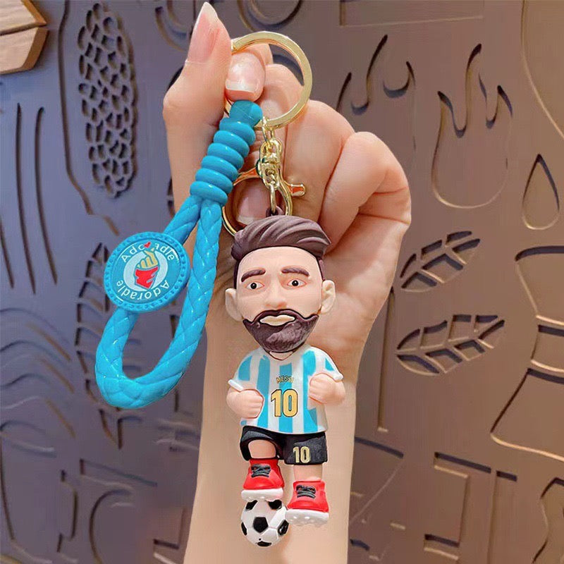 3D Football Star Keychain - KC0037 - CuteCraftsWorld