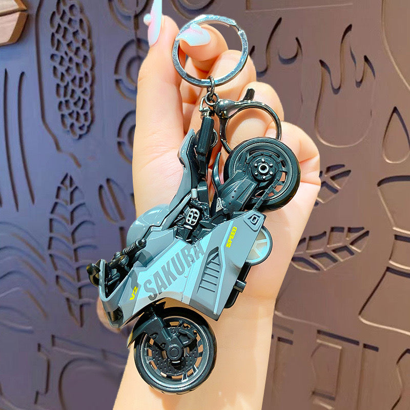 3D Mini Motorcycle Keychain - KC0042 - CuteCraftsWorld