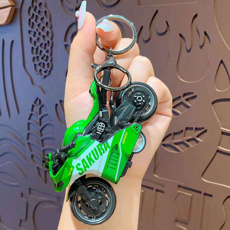 3D Mini Motorcycle Keychain - KC0042