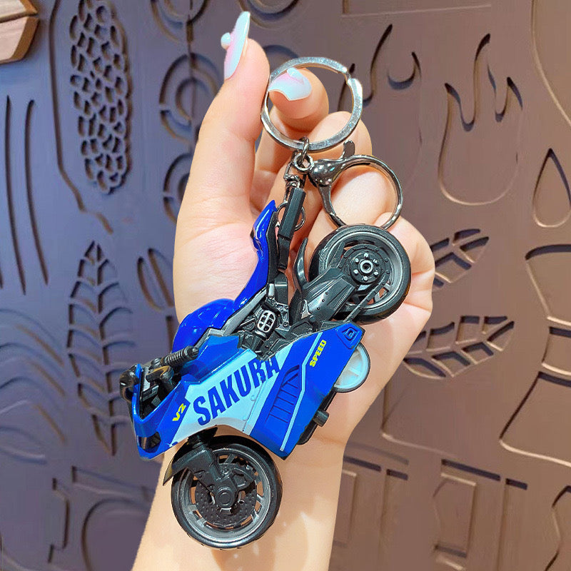 3D Mini Motorcycle Keychain - KC0042