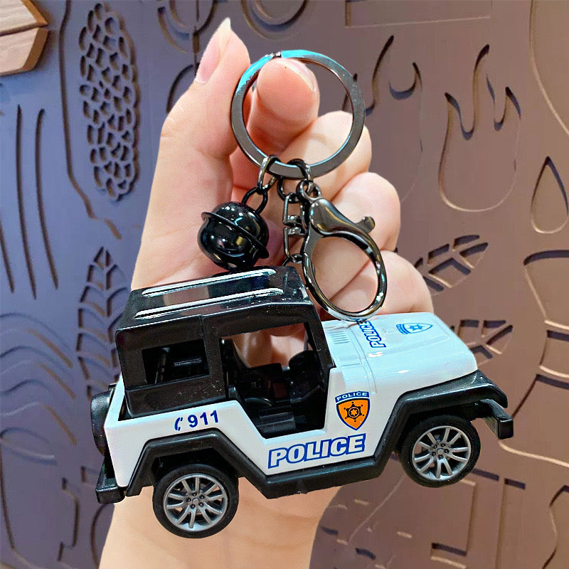 3D Police Jeep Keychain KC0044 - CuteCraftsWorld