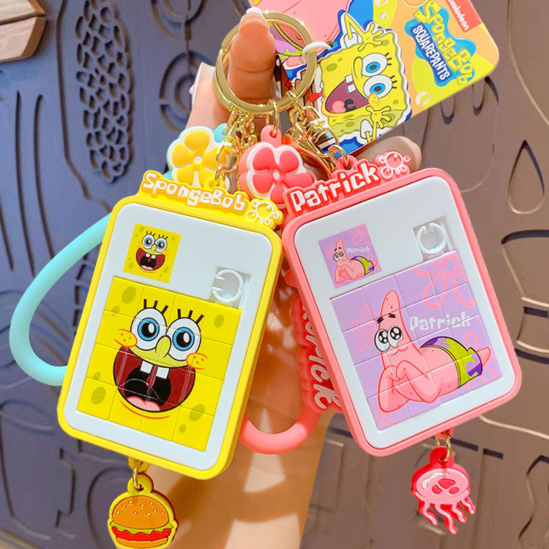 Mini Puzzle Spongebob & Patrick Keychain - KC0045 - CuteCraftsWorld