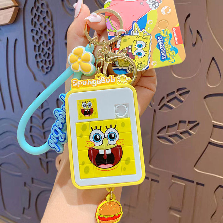 Mini Puzzle Spongebob & Patrick Keychain - KC0045 - CuteCraftsWorld