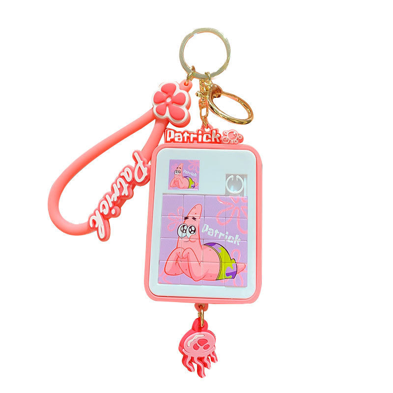 Mini Puzzle Spongebob & Patrick Keychain - KC0045