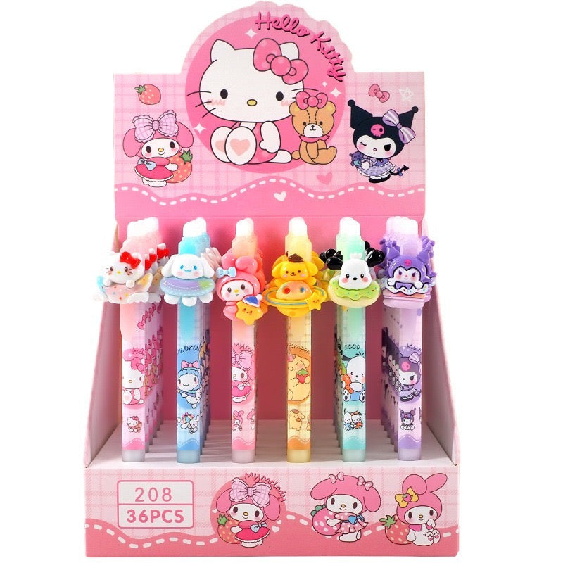 Sanrio Hello Kitty & Kuromi Gel Pens - P0003 - CuteCraftsWorld