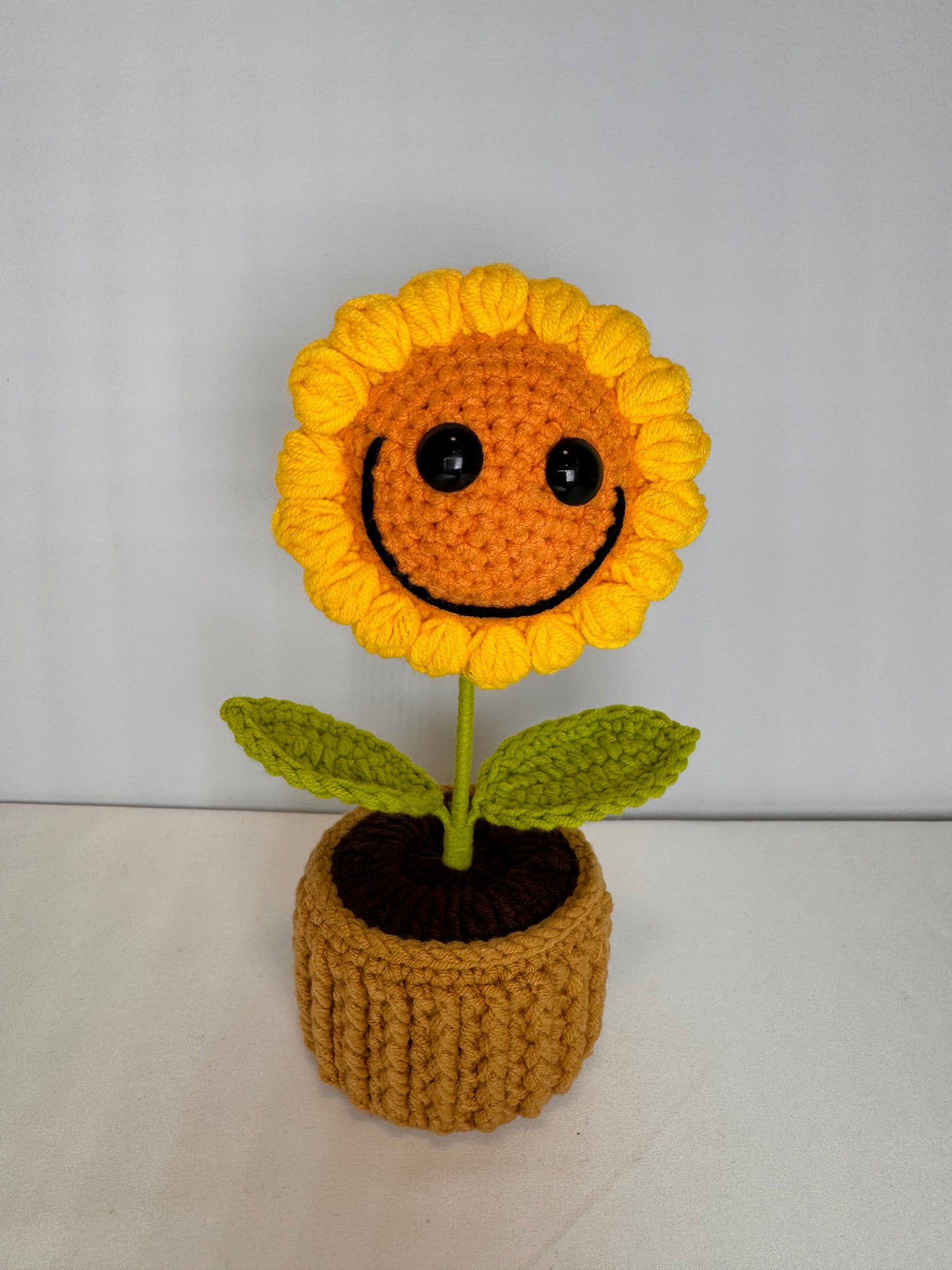 Sunflower Crochet Potted Flowers - PP0004