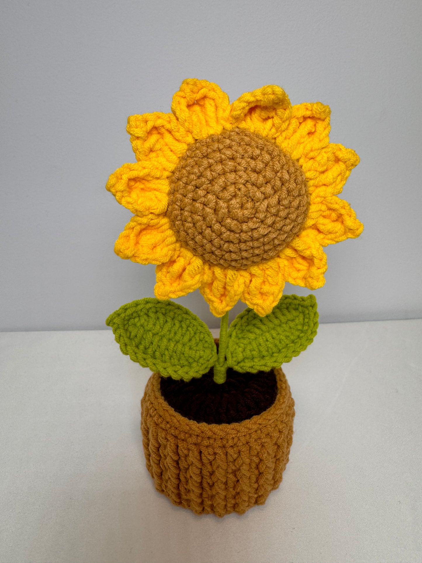 Sunflower Crochet Potted Flowers - PP0004