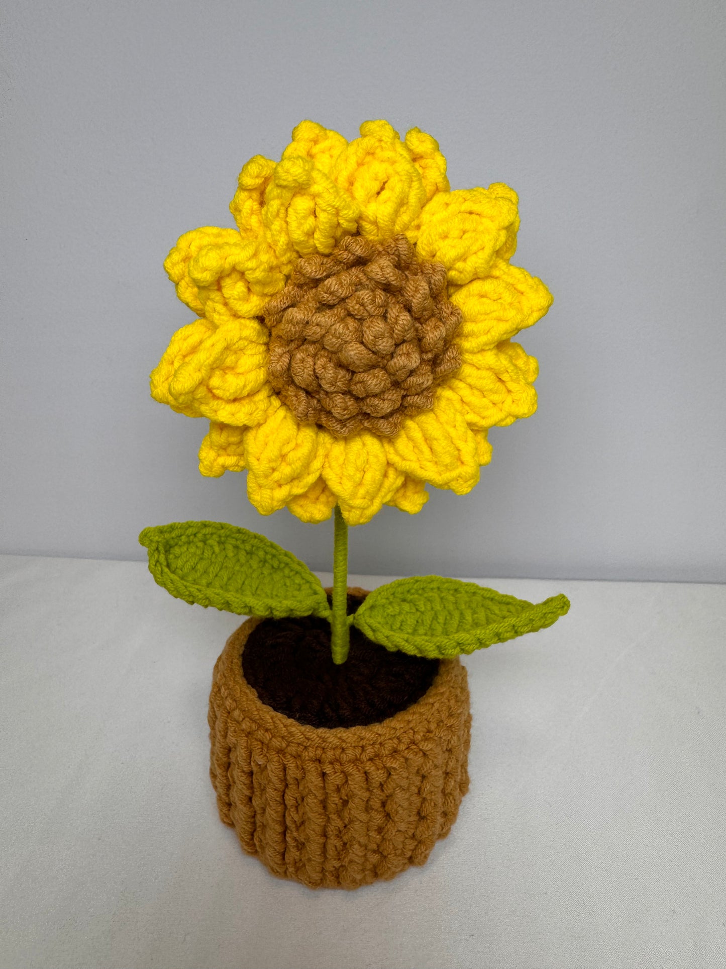 Sunflower Crochet Potted Flowers - PP0004