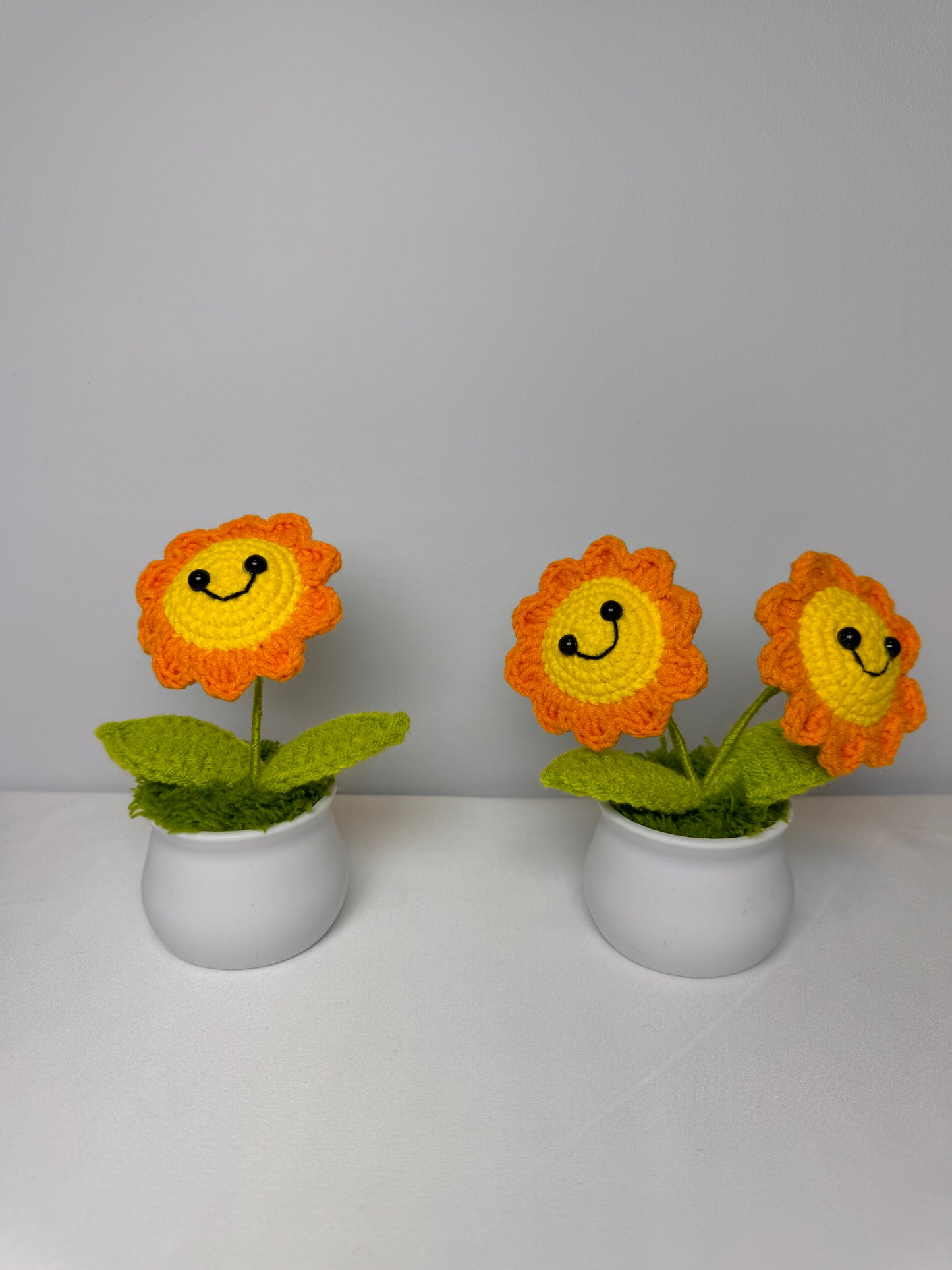 Sunflower Crochet Potted Flowers - PP0006