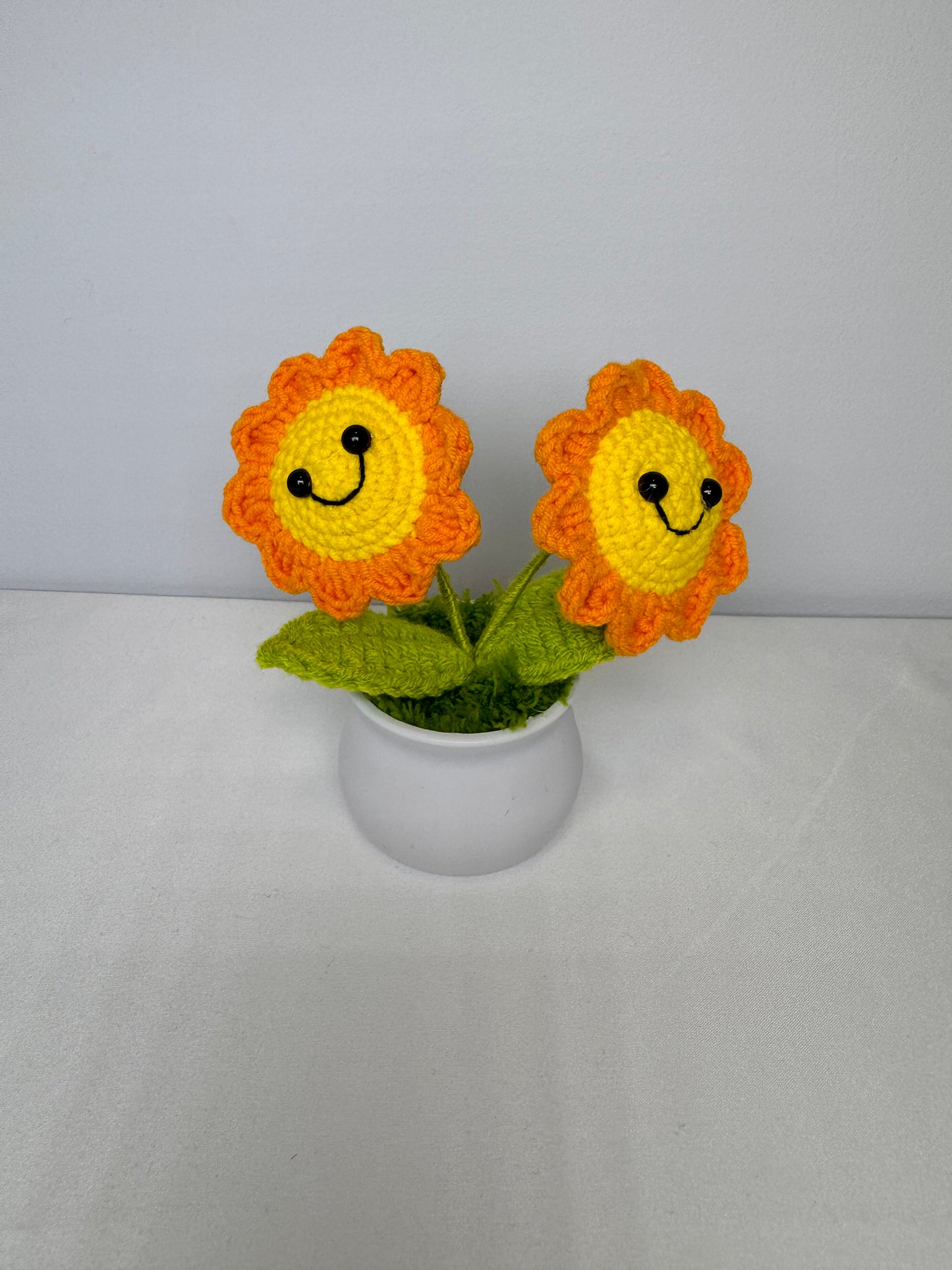 Sunflower Crochet Potted Flowers - PP0006