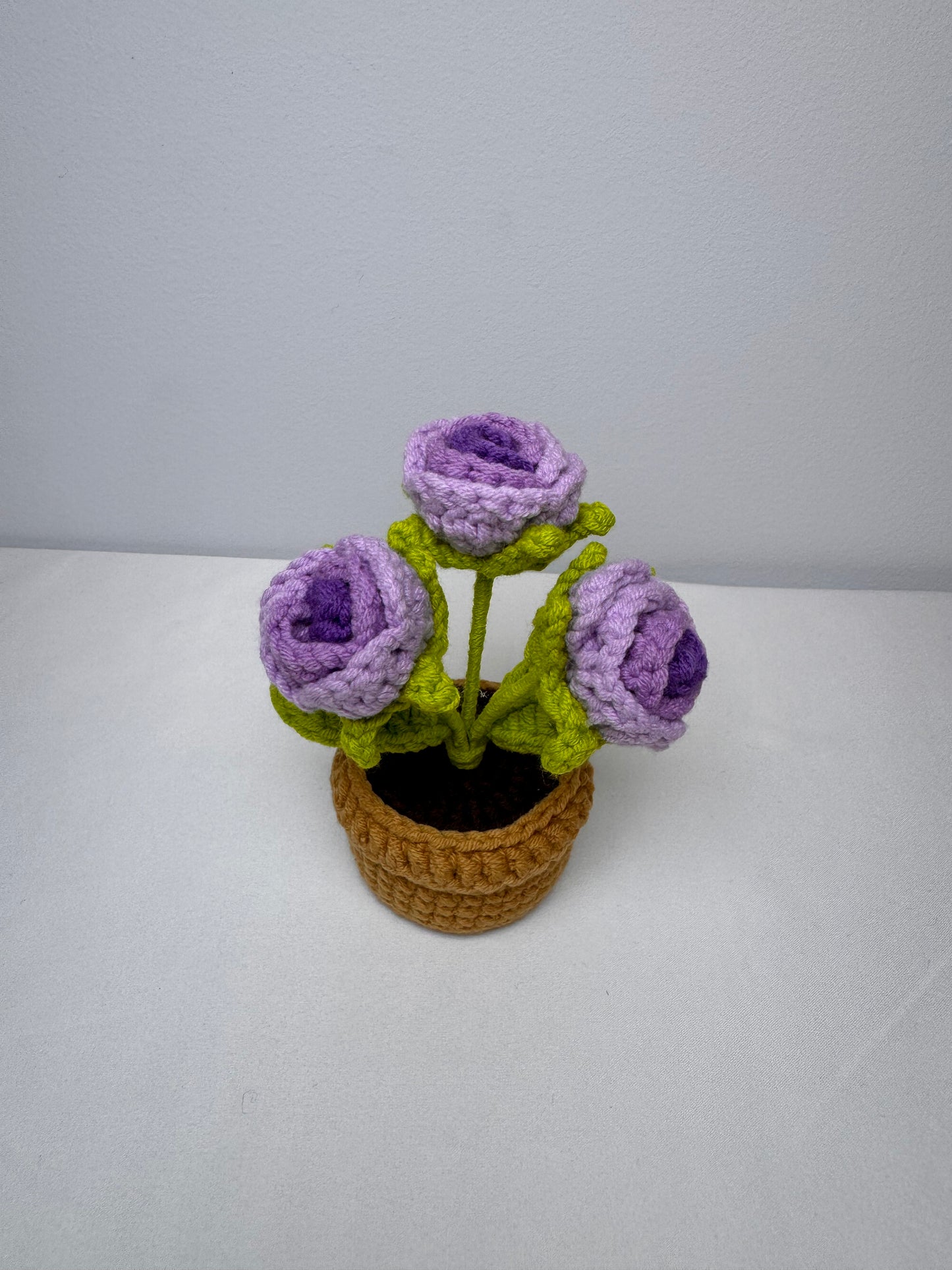 Rose Crochet Potted Flowers - PP0007