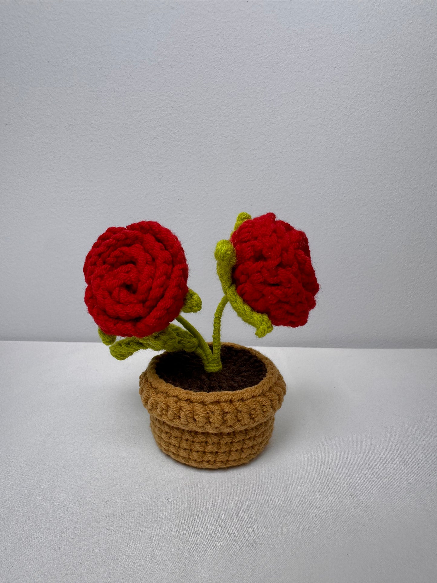 Rose Crochet Potted Flowers - PP0007