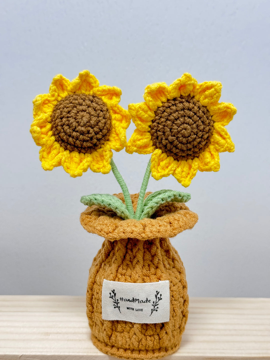 Handmade Sunflower Crochet Potted Plant - PP0022 - CuteCraftsWorld