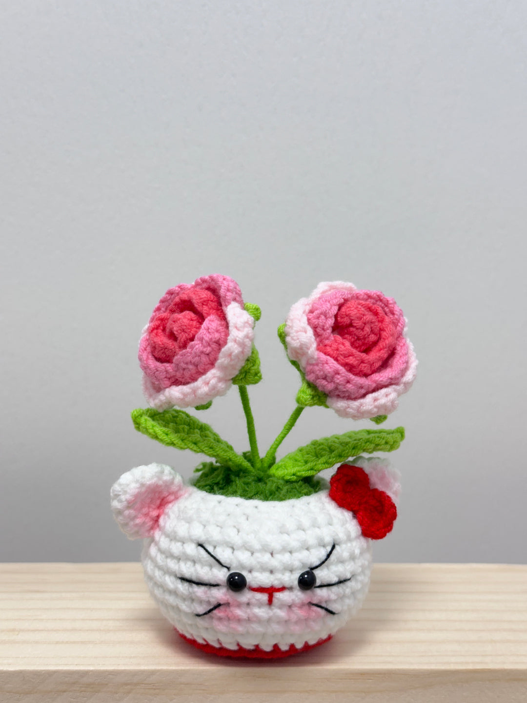 Handmade Sanrio Crochet Potted Flowers - PB0024 - CuteCraftsWorld